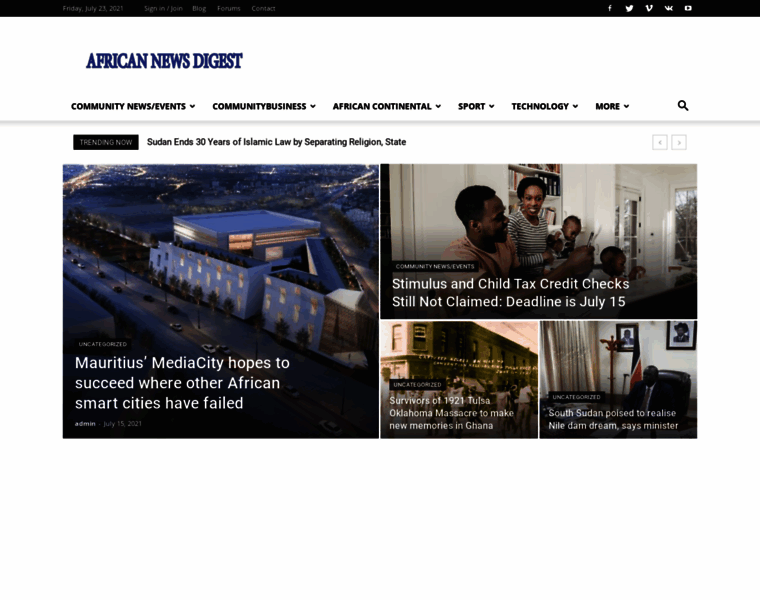 Africannewsdigest.com thumbnail