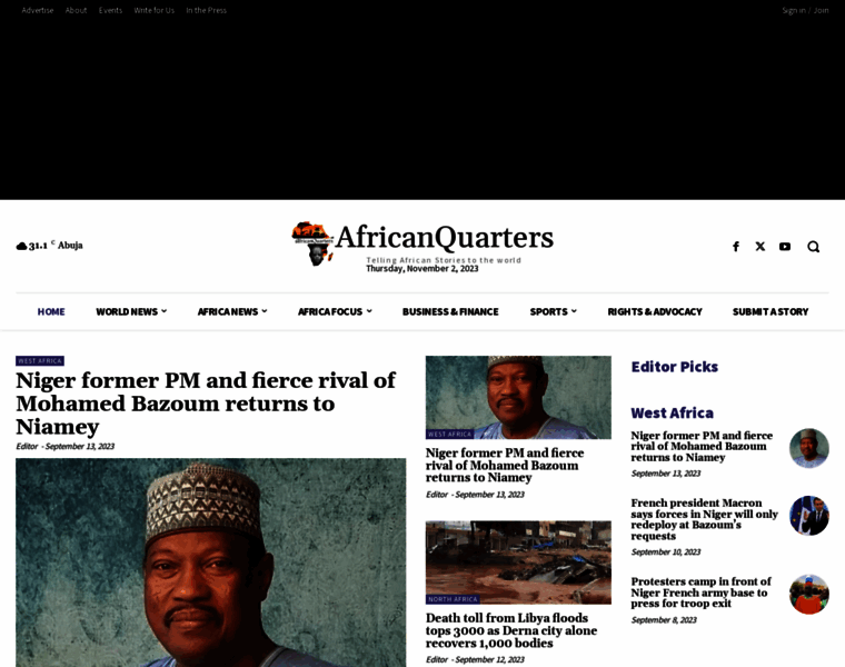 Africanquarters.com thumbnail