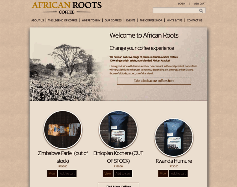 Africanrootscoffee.co.za thumbnail