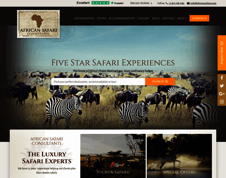 Africansafaris.com thumbnail