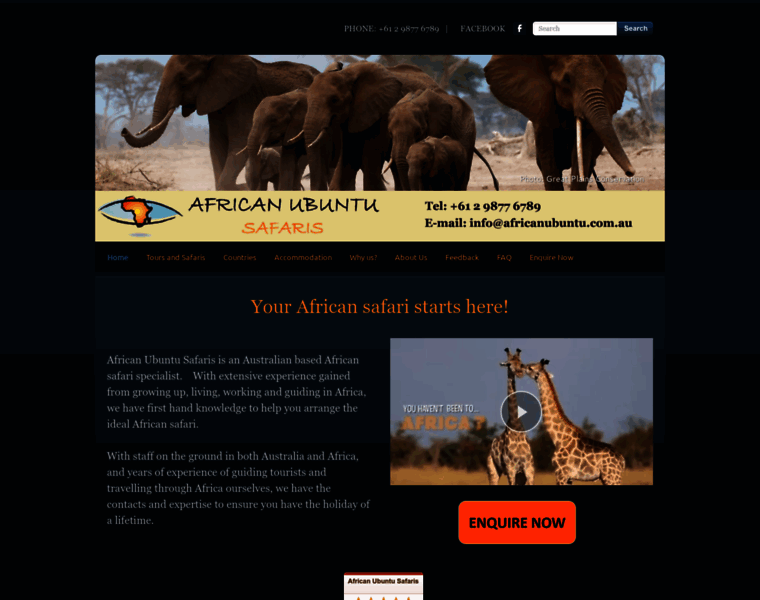 Africanubuntusafaris.com.au thumbnail