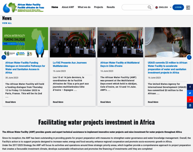 Africanwaterfacility.org thumbnail