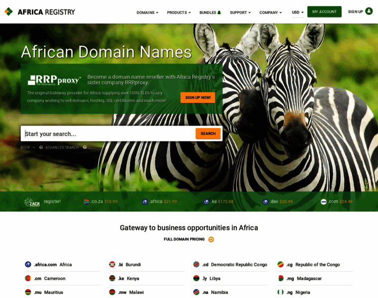 Africaregistry.com thumbnail