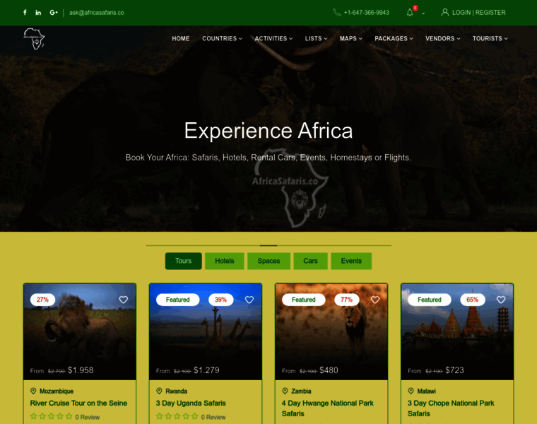 Africasafaris.co thumbnail