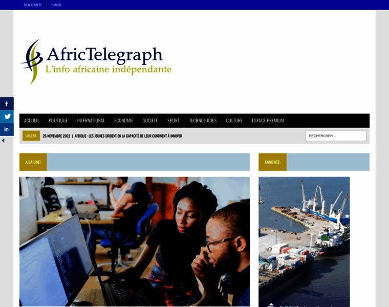 Africtelegraph.com thumbnail