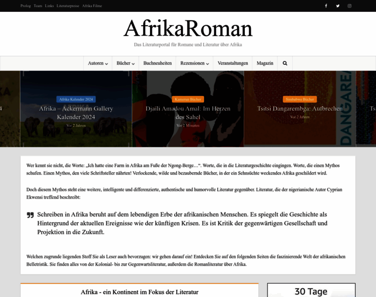 Afrikaroman.de thumbnail