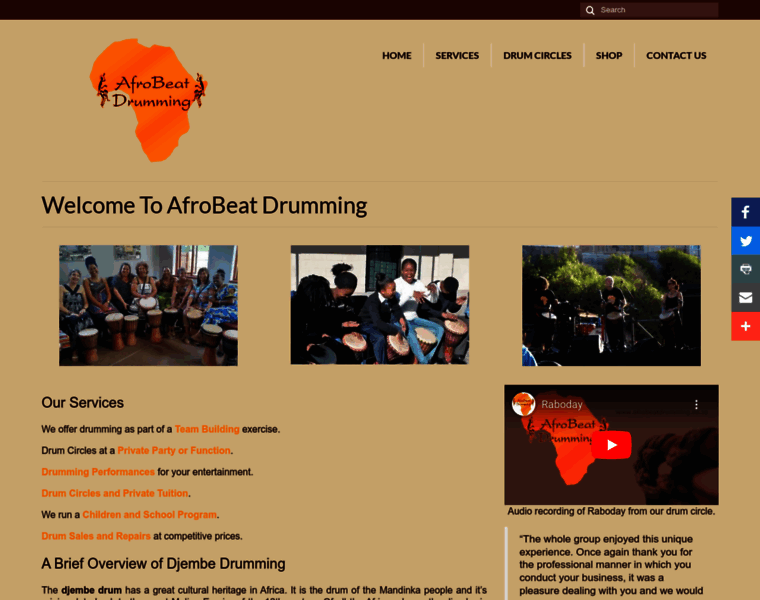Afrobeatdrumming.co.za thumbnail