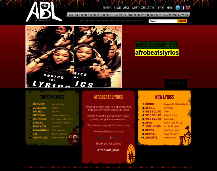 Afrobeatslyrics.com thumbnail
