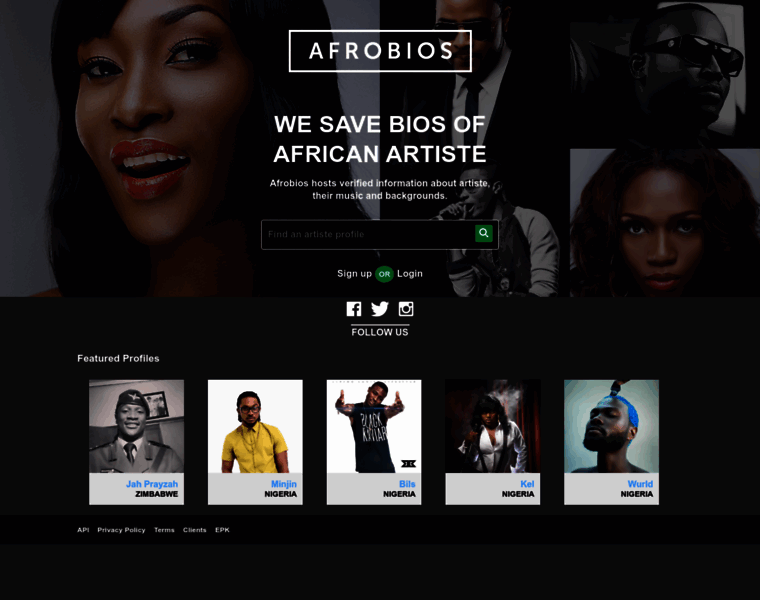 Afrobios.com thumbnail