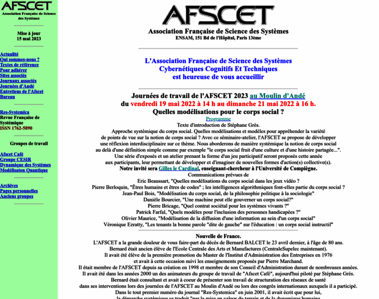Afscet.asso.fr thumbnail