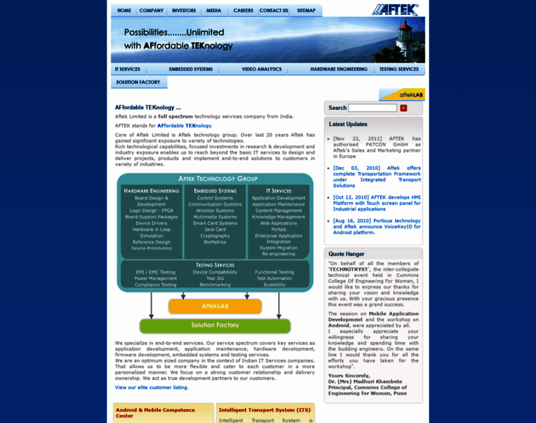 Aftek.com thumbnail Aftek.com thumbnail