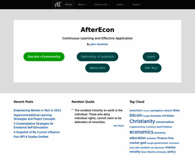 Afterecon.com thumbnail