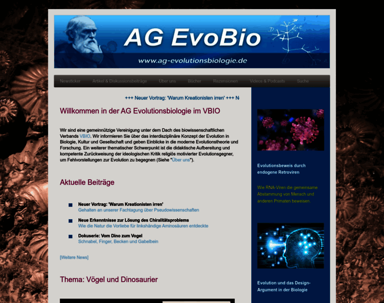 Ag-evolutionsbiologie.net thumbnail