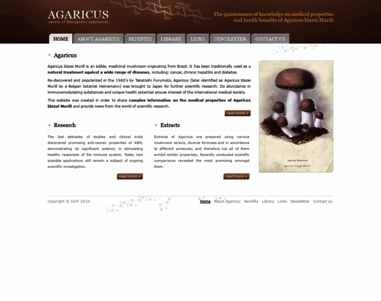 Agaricus.org thumbnail