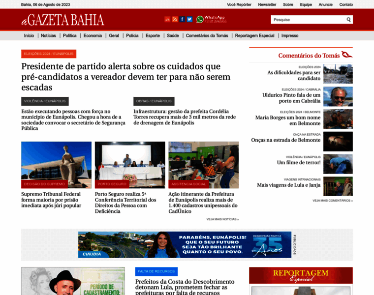Agazetabahia.com.br thumbnail