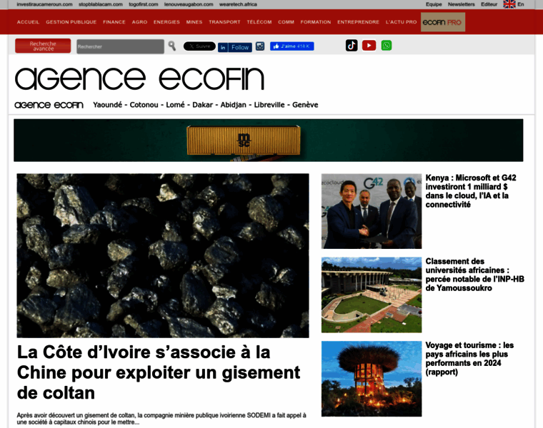 Agenceecofin.com thumbnail