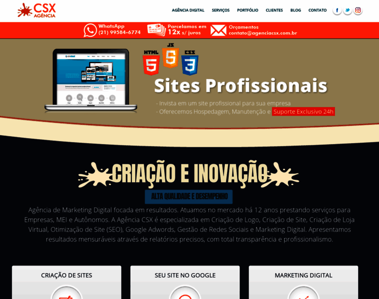 Agenciacsx.com.br thumbnail