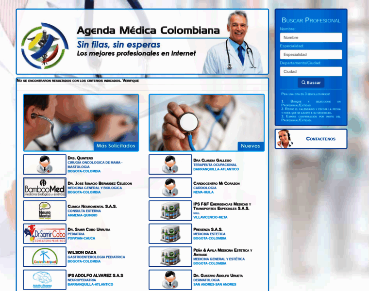 Agendamedicacolombiana.com thumbnail
