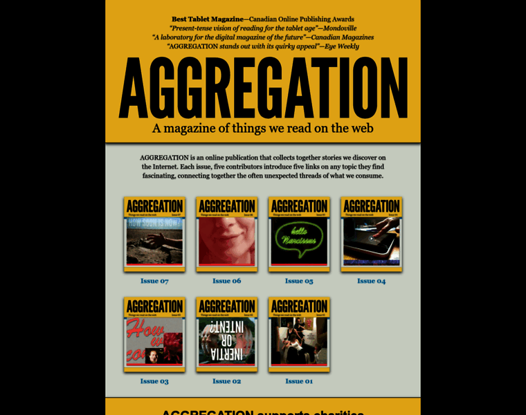 Aggregationmagazine.com thumbnail