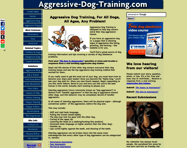 Aggressive-dog-training.com thumbnail
