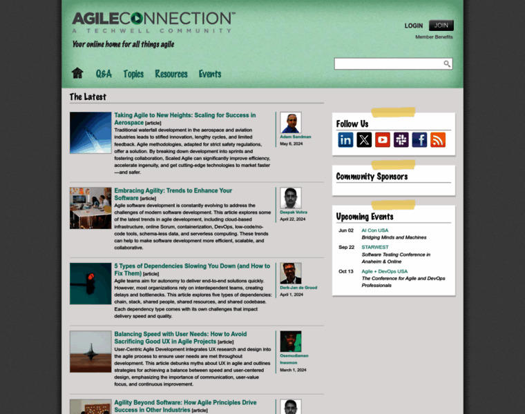 Agileconnection.com thumbnail