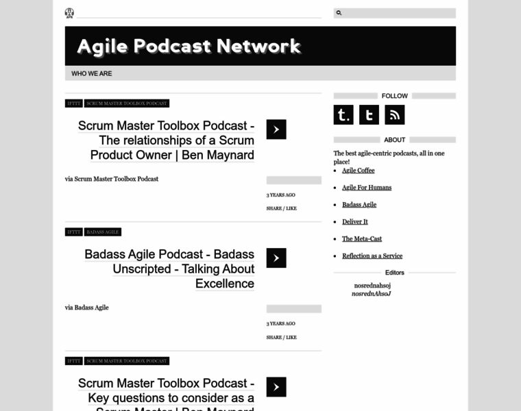 Agilepodcastnetwork.com thumbnail