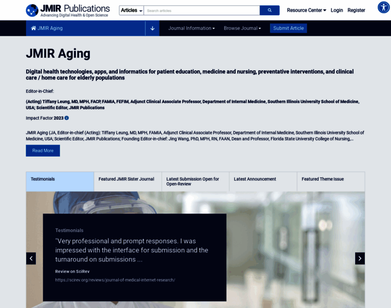 Aging.jmir.org thumbnail