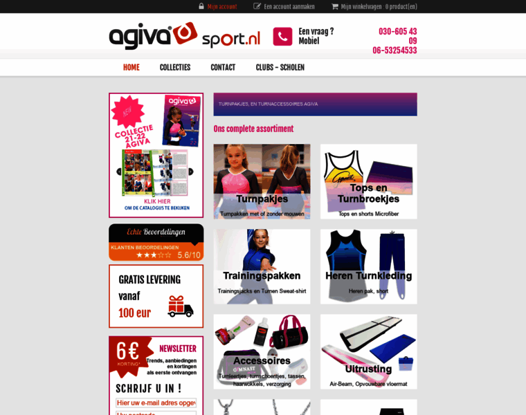 Agiva-sport.nl thumbnail