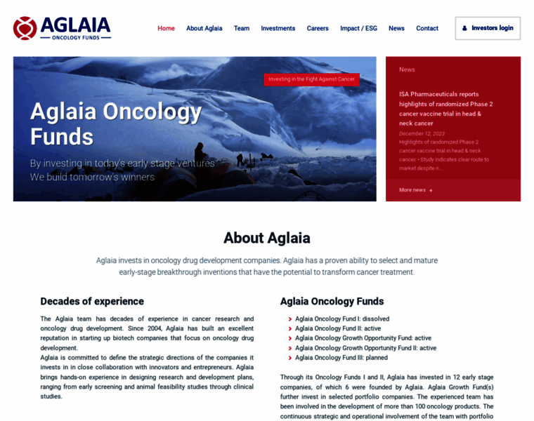 Aglaia-oncology.com thumbnail