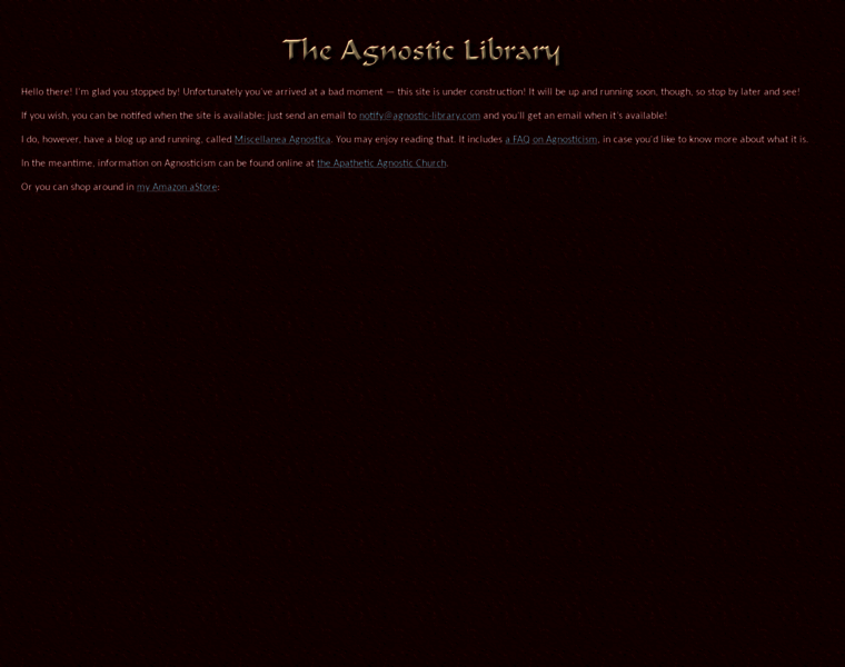 Agnostic-library.com thumbnail