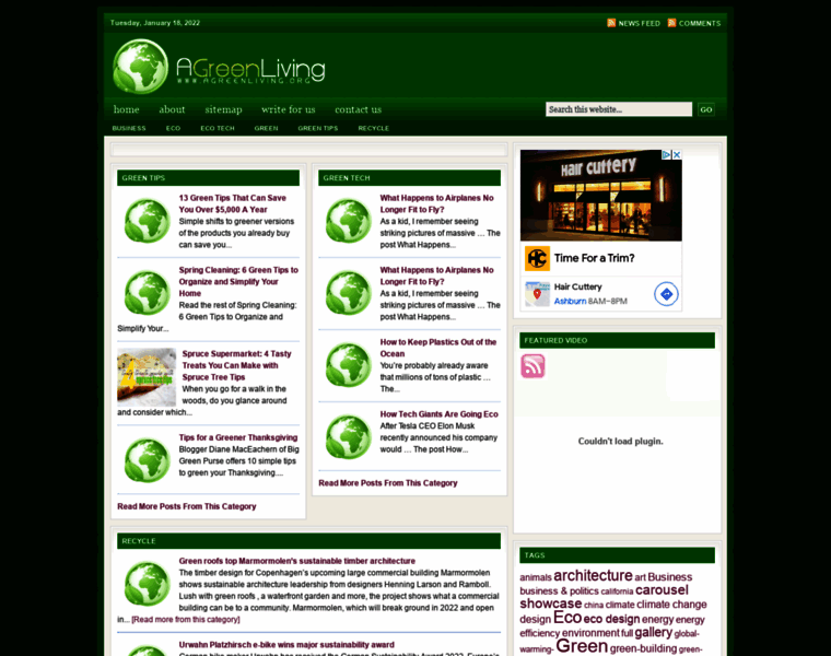Agreenliving.org thumbnail