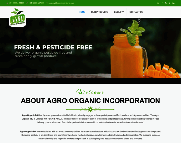Agroorganicinc.com thumbnail