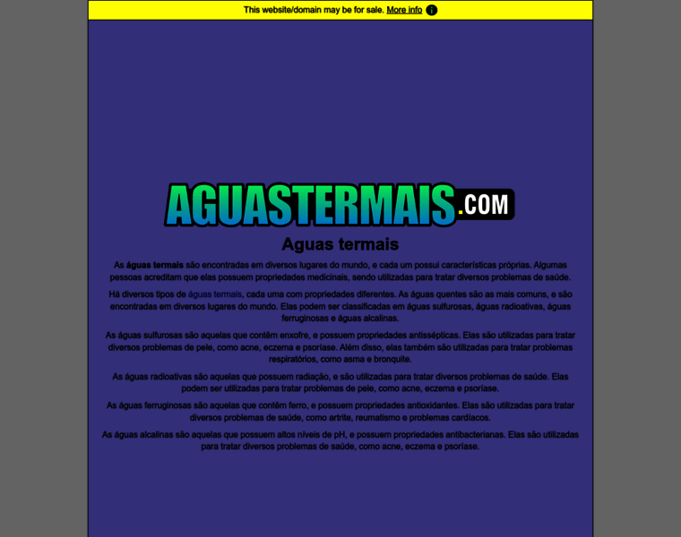 Aguastermais.com thumbnail