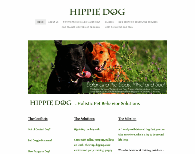 Ahippiedog.com thumbnail