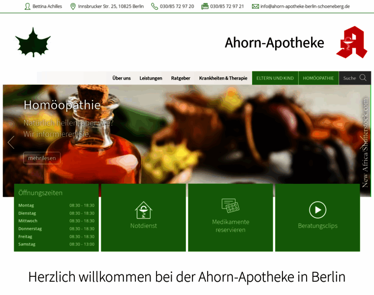 Ahorn-apotheke-berlin-schoeneberg.de thumbnail