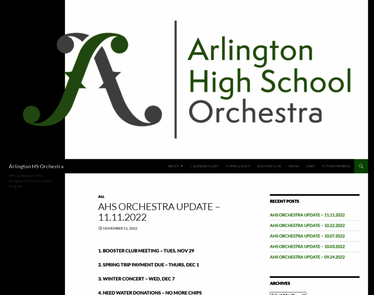 Ahsorchestra.com thumbnail
