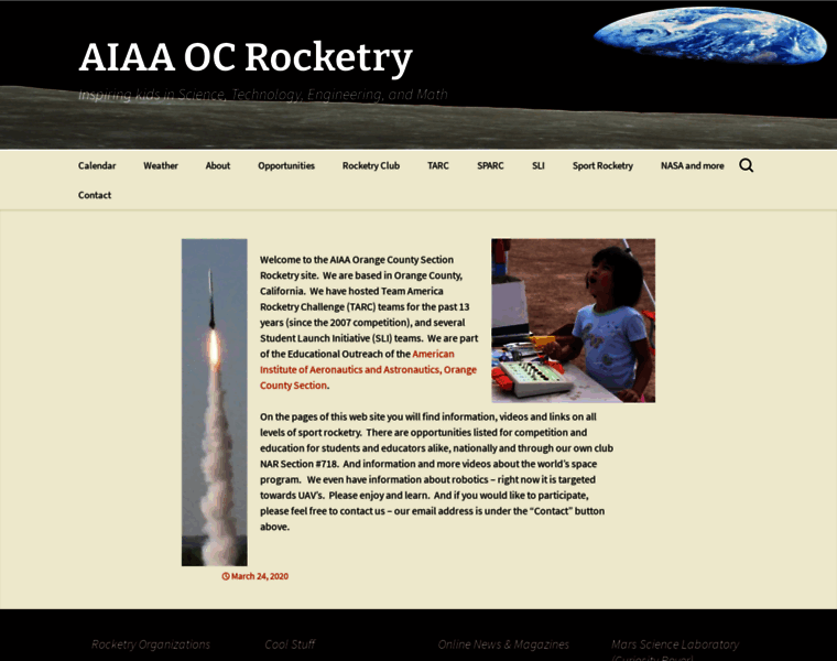 Aiaaocrocketry.org thumbnail