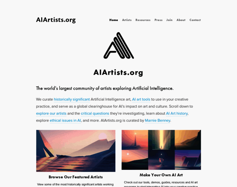 Aiartists.org thumbnail