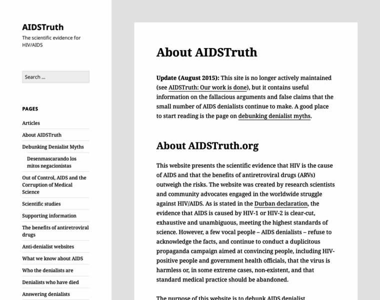 Aidstruth.org thumbnail
