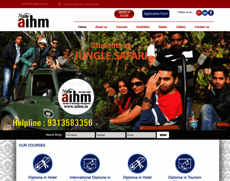Aihm-delhi.in thumbnail