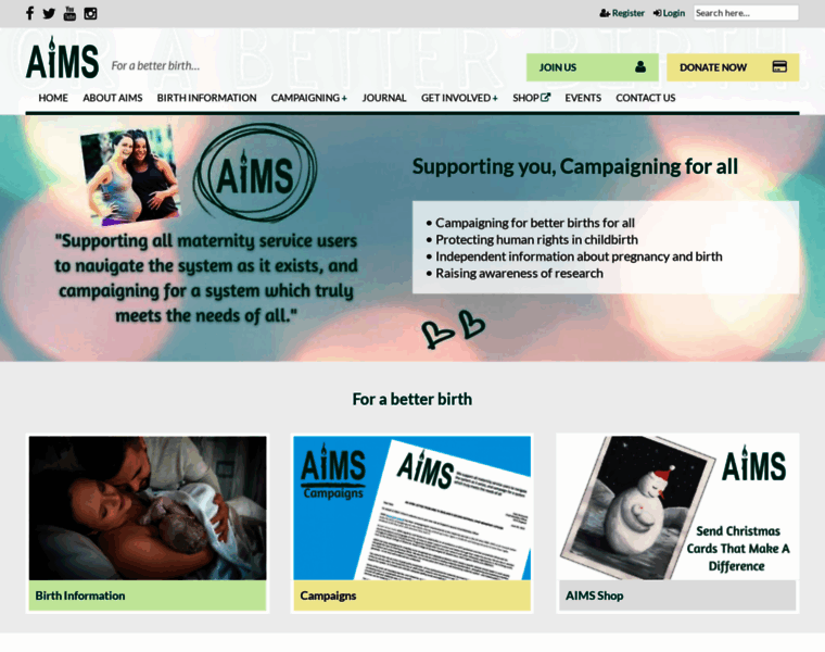 Aims.org.uk thumbnail