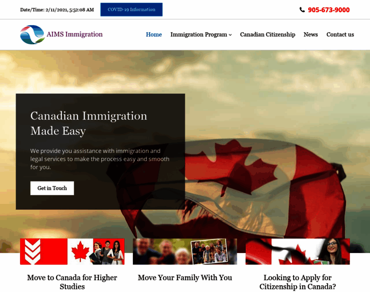 Aimsimmigration.ca thumbnail