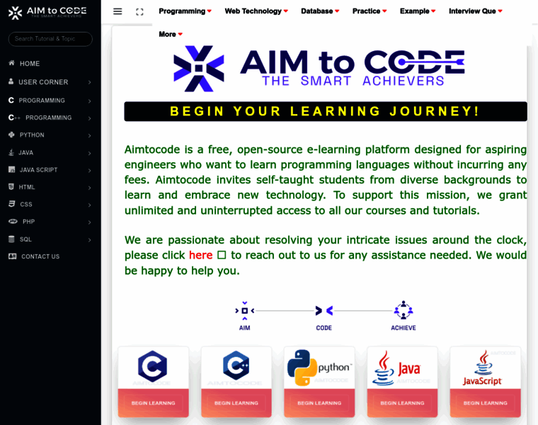 Aimtocode.com thumbnail Aimtocode.com thumbnail