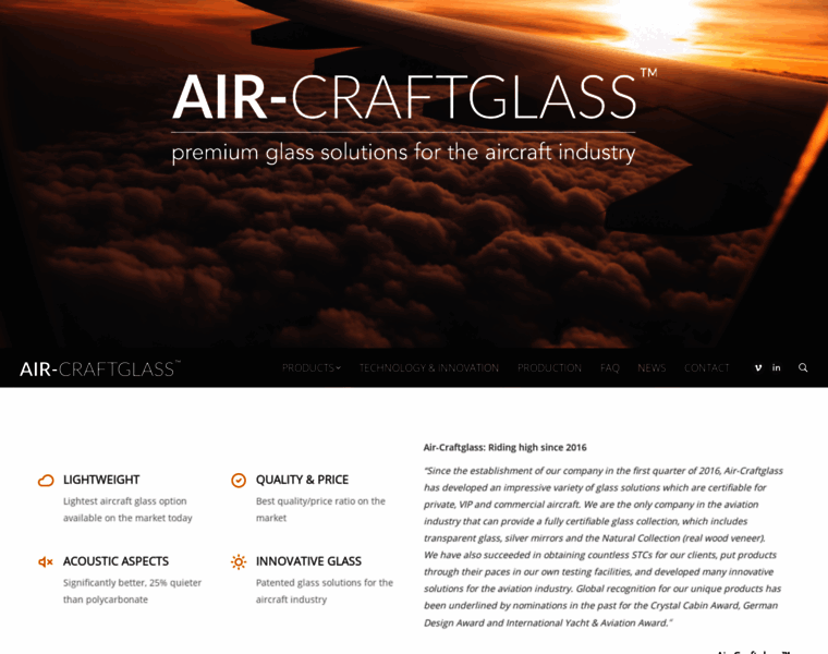 Air-craftglass.com thumbnail