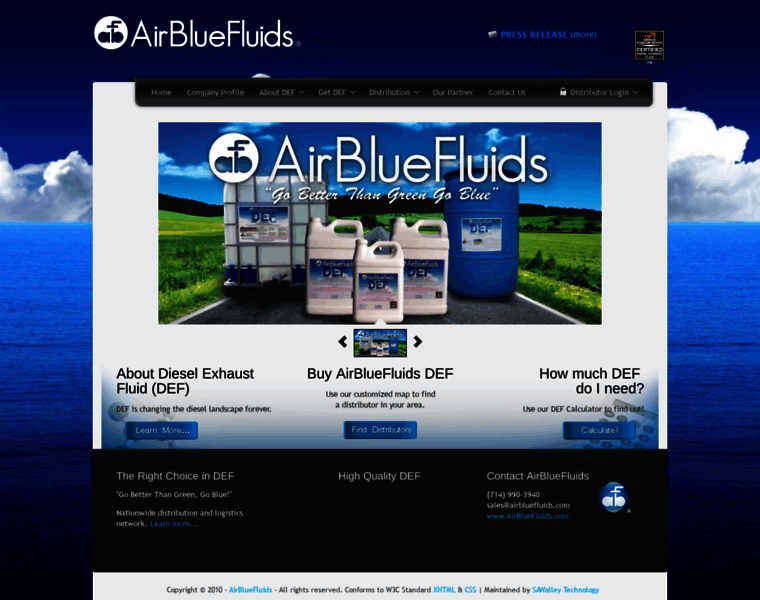Airbluefluids.com thumbnail