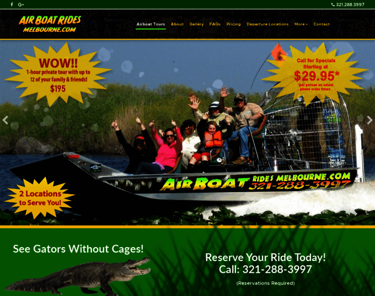 Airboatridesmelbourne.com thumbnail