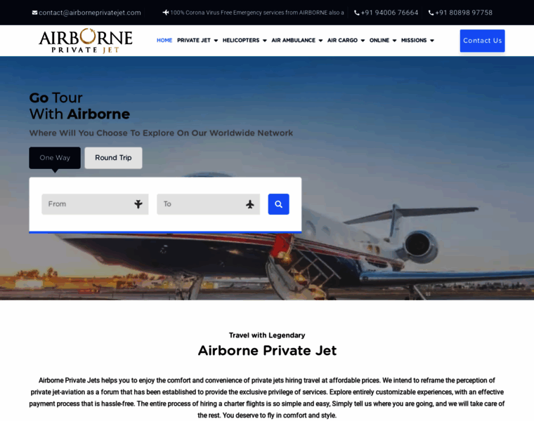 Airborneprivatejet.com thumbnail