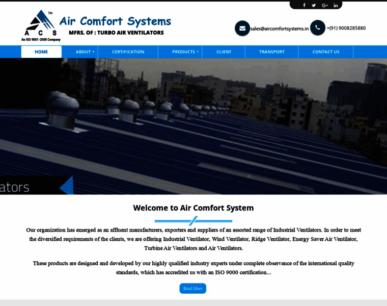 Aircomfortsystems.in thumbnail