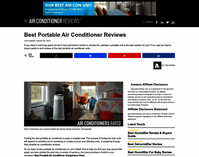 Airconditionersrated.com thumbnail