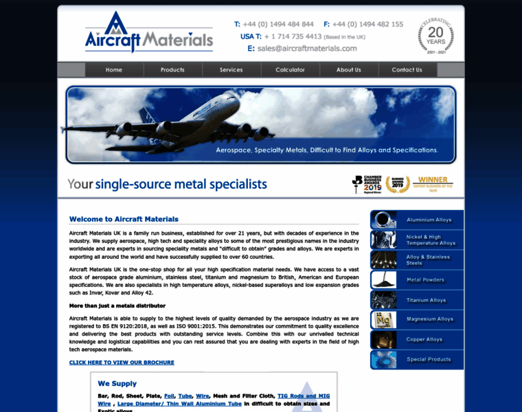 Aircraftmaterials.com thumbnail